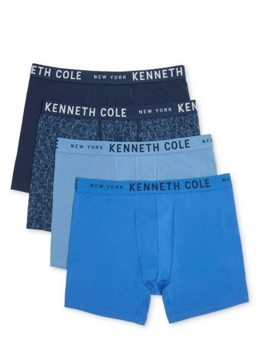 (Ew)Kenneth Cole Men's 4-Pack Boxer Briefs -